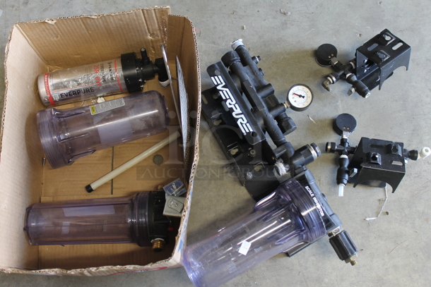 ALL ONE MONEY! Lot of Various Parts To Everpure Water Filtration System - Image 1 of 3