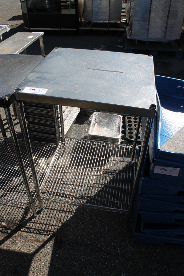Stainless Steel Table w/ Wire Under Shelf. - Image 1 of 3