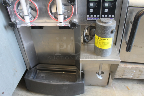 2010 Stoelting Model SF144-38I Stainless Steel Commercial Countertop Air Cooled 2 Flavor Soft Serve Ice Cream Machine w/ Milkshake Mixer. 208-230 Volts, 1 Phase. - Image 4 of 8