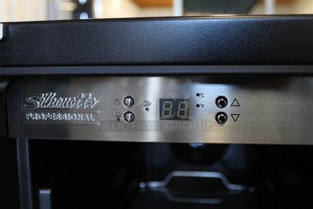 BRAND NEW SCRATCH AND DENT! Danby Silhouette Series DBC047D3BSSPR
24 Inch Built-In French-Door Beverage Center with 61 Beverage Can Capacity, 21 Wine Bottle Capacity. 115 Volts, 1 Phase. Tested and Working! - Image 6 of 6