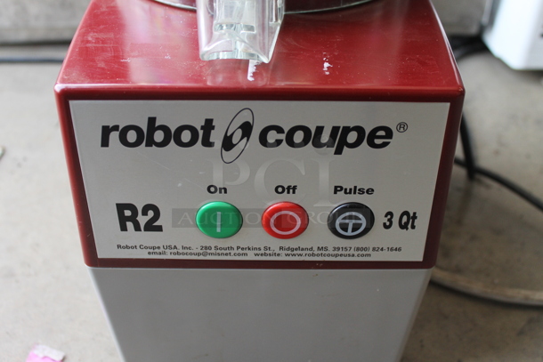 Robot Coupe R2NCLR Metal Commercial Food Processor. 120 Volts, 1 Phase. Tested and Does Not Power On - Image 2 of 4