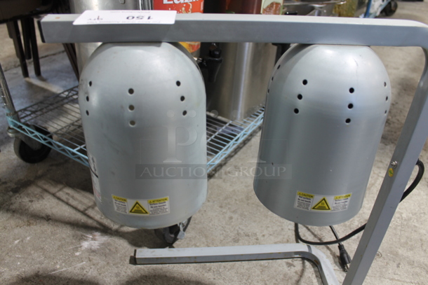 Winco EHL-2C Metal Commercial Countertop 2 Head Warming Lamp. 120 Volts, 1 Phase. Tested and Working! - Image 2 of 3