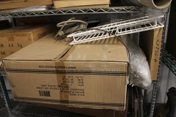 ALL ONE MONEY! Metro Lot of Various BRAND NEW SCRATCH AND DENT! Items Including Winco Hostess Sign, A Frame Sidewalk Sign and Metal Pieces! Shelving Unit Is Not Included. - Image 11 of 12