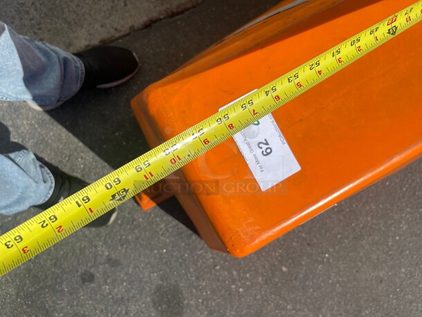 Clean! Commercial Traffic Barrier - 60 x 16 x 24 inch Great for Blocking Parking lot - Image 6 of 9