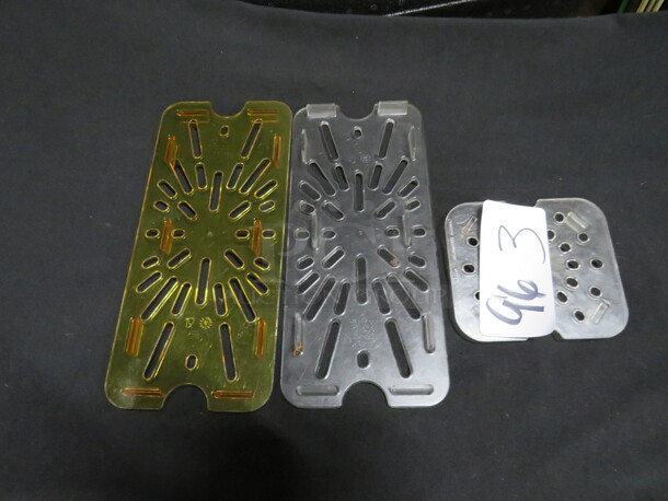 Assorted  Size Drain Shelves. 3XBID