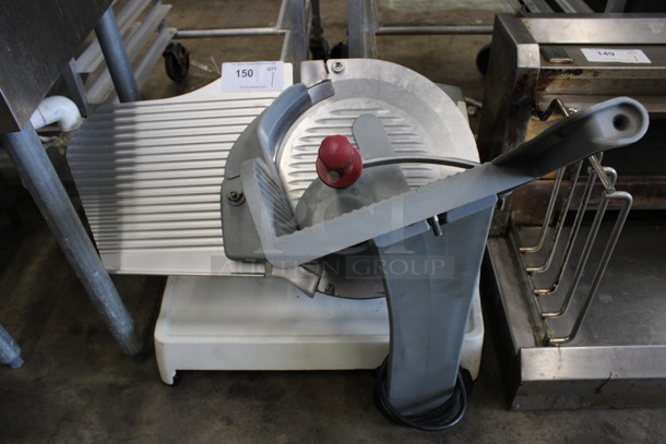 Berkel Model X13 Metal Commercial Countertop Meat Slicer. 115 Volts, 1 Phase. 28x27x25. Tested and Working!