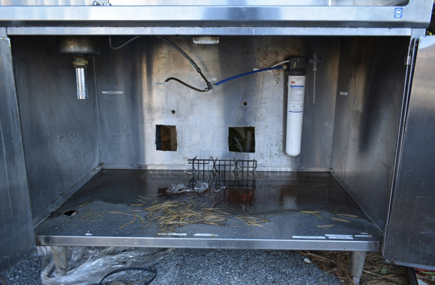 Stainless Steel Commercial Counter w/ Sink Basin, Faucet, Handles and Splash Guard - Image 8 of 8