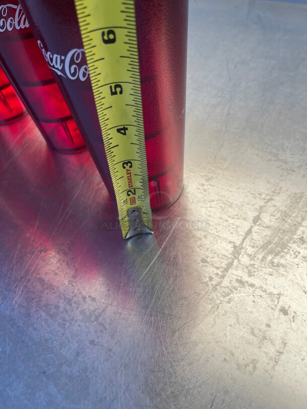Carlisle 52243550H 24 oz Ruby Textured Coca Cola® Tumbler - Image 5 of 5