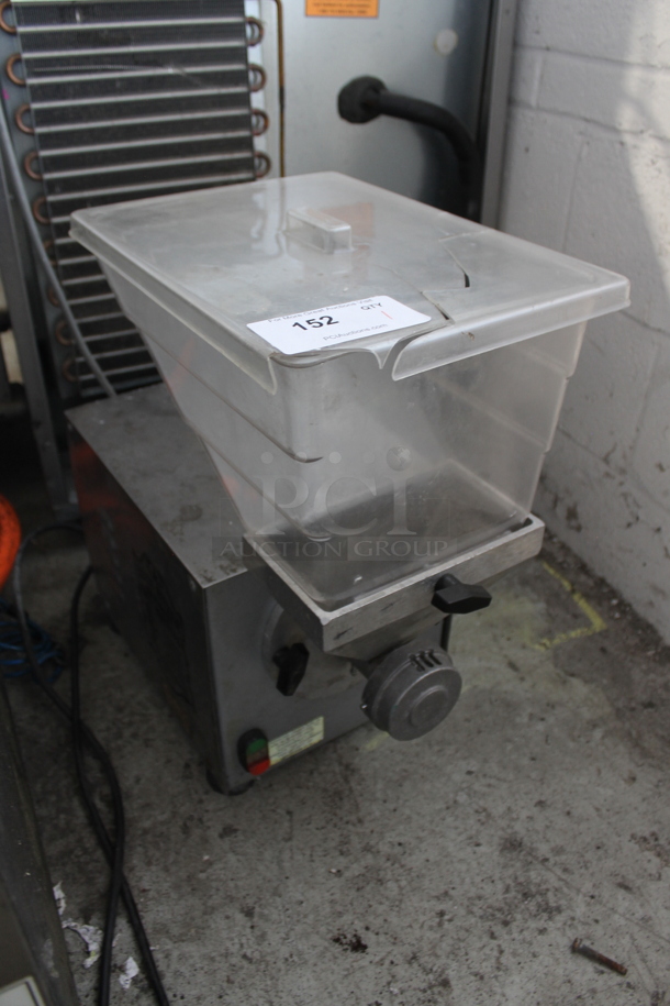 Olde Tyme PN2 Stainless Steel Commercial Countertop Single Hopper Peanut Butter Mill Nut Grinder. 115 Volts, 1 Phase. Cannot Test Due To Plug Style
 - Image 2 of 6