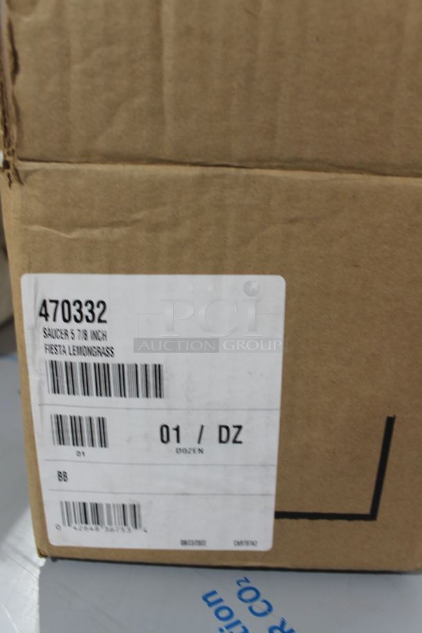 Box of 12 BRAND NEW! Fiesta 470332 Lemongrass 5-7/8" Saucers. - Image 5 of 5
