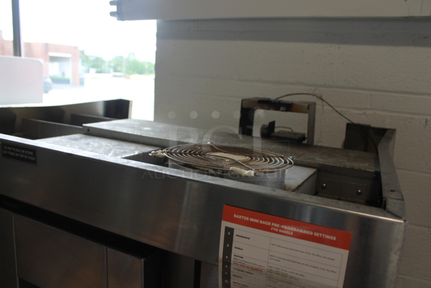 Baxter OV300G Stainless Steel Commercial Floor Style Natural Gas Powered Mini Rotating Rack Oven on Commercial Casters. 95,000 BTU. - Image 11 of 12