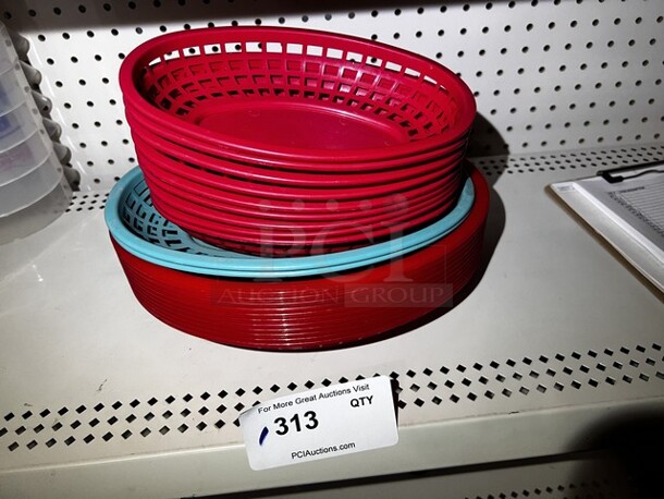 Plastic Fry Baskets, Mixed Sizes (22) - Image 2 of 2