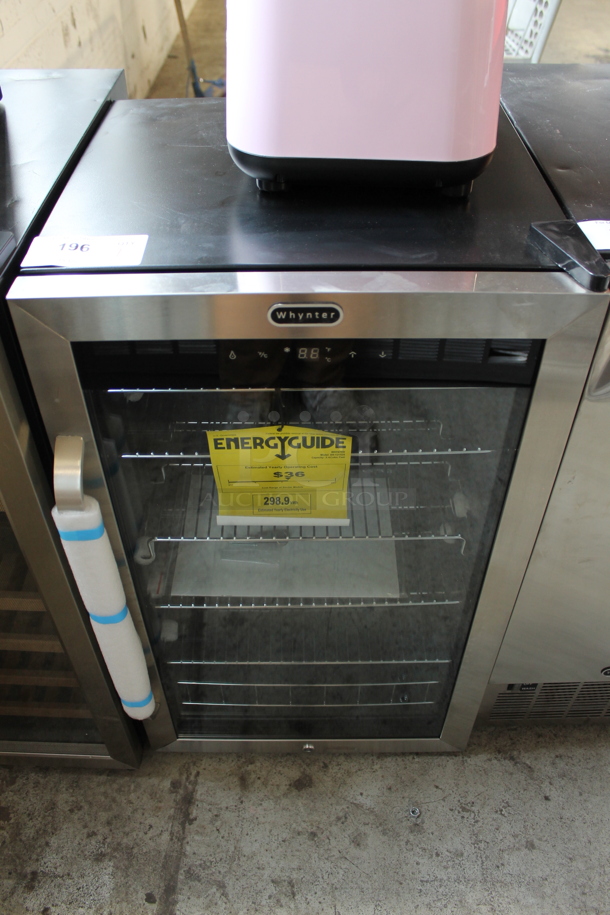 BRAND NEW SCRATCH AND DENT! Whynter 121 Can Digital Control Beverage Refrigerator Merchandiser. 115 Volts, 1 Phase. Tested and Working!
 - Image 1 of 4