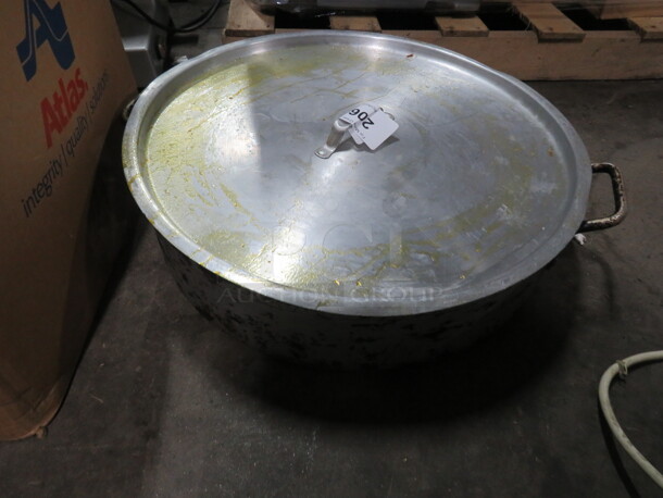 One 21 Inch Aluminum Braising Pan With Lid. - Image 1 of 2