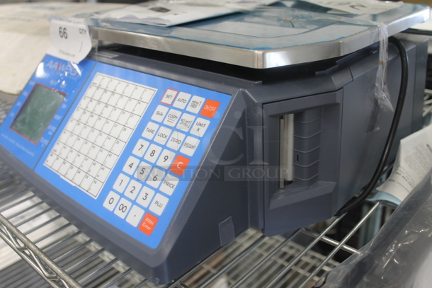 BRAND NEW! 2021 AvaWeigh 334PCSP30 Stainless Steel Commercial Countertop 30 lb. Digital WiFi Price Computing Scale with Thermal Label Printer. 110-240 Volts, 1 Phase. Tested and Working! - Image 3 of 5