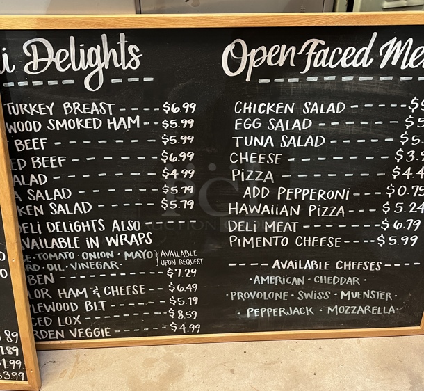 Chalk Menu Boards 2 x Bid - Image 2 of 2