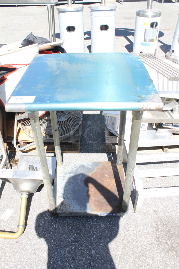 Stainless Steel Commercial Table w/ Metal Under Shelf. - Image 1 of 4