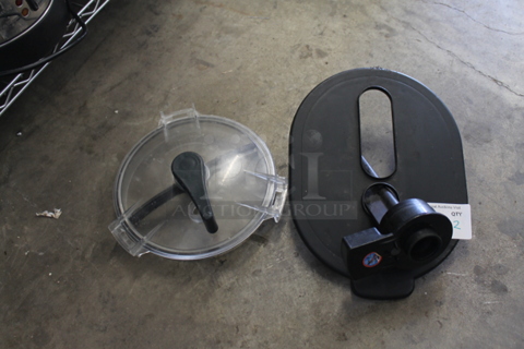 ALL ONE MONEY! Lot of Food Processor Lid and Beverage Holder Lid.