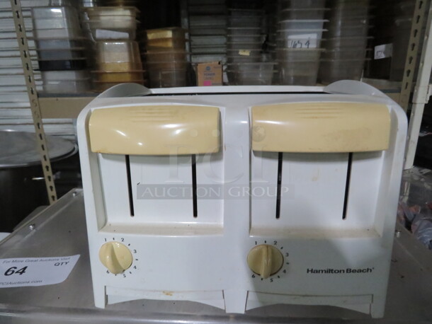 One Hamilton Beach 4 Slice Toaster. 120 Volt. - Image 1 of 1