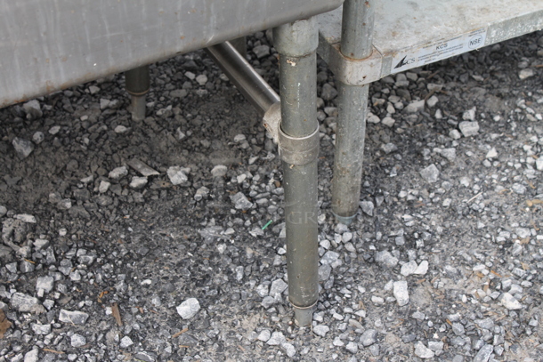 Stainless Steel Commercial 3 Bay Sink w/ 2 Faucets, Handles and Spray Nozzle Attachments. Bays 24x24 - Image 6 of 6