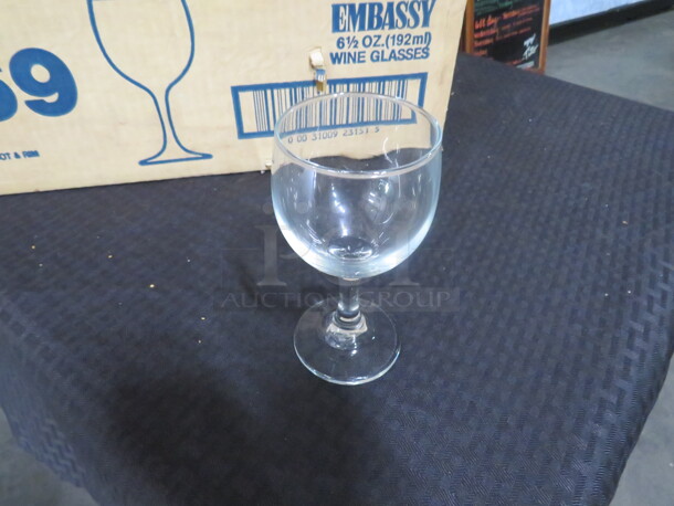 NEW Libbey 6.5oz Wine Glass. 12XBID - Image 1 of 1