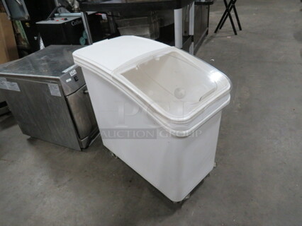 One Winco 27 Gallon Ingredient Bin On Casters.