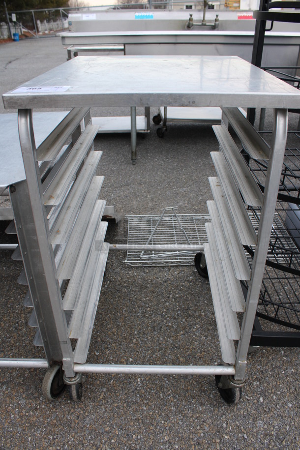 Metal Commercial Pan Transport Rack on Commercial Casters. 21.5x27x37 - Image 1 of 3