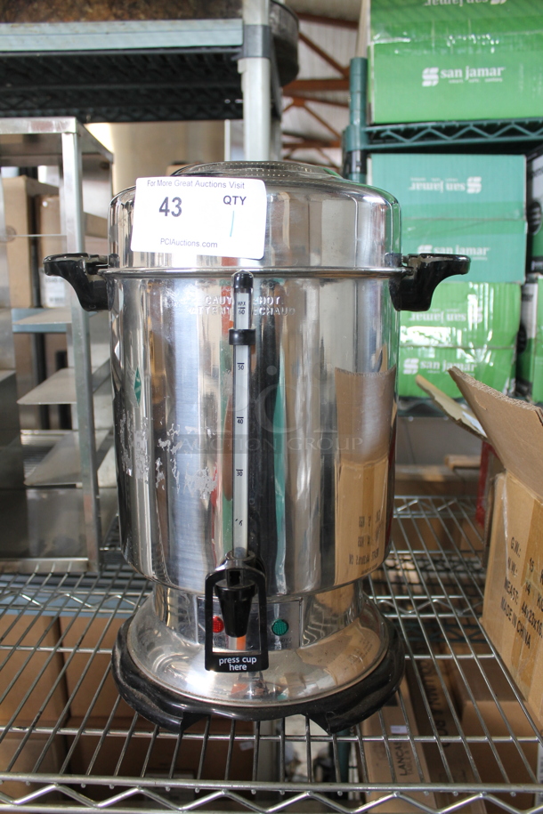 Hamilton Beach D50065 Stainless Steel Countertop Percolating Urn. 120 Volts, 1 Phase. - Image 1 of 9