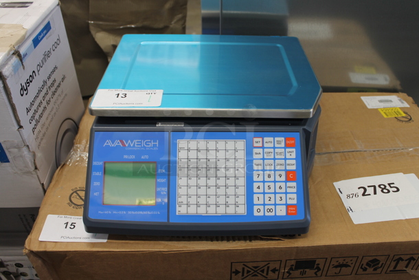 BRAND NEW SCRATCH AND DENT! AvaWeigh 334PCSP60 Thermal Label Printing / Price Computing Scale. 110-240 Volts, 1 Phase. Unit Has Only Been Used a Few Times! Tested and Working! - Image 1 of 10