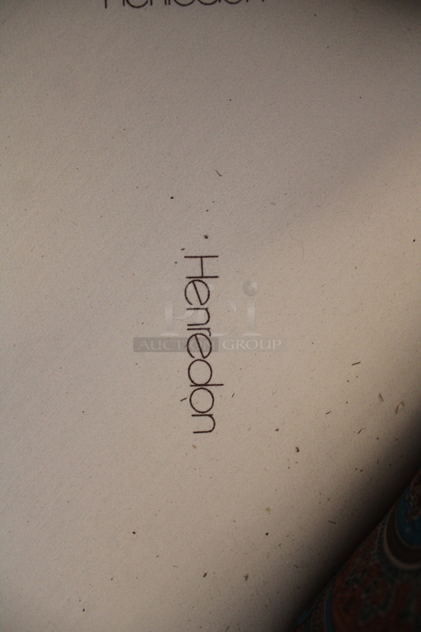 SHOW ROOM QUALITY! Henredon Paisley Patterned 3 Cushion Couch w/ 2 Pillows. - Image 7 of 7