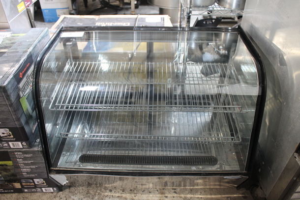 BRAND NEW SCRATCH AND DENT! KoolMore Stainless Steel Commercial Countertop Deli Display Case Merchandiser. Tested and Powers On But Does Not Get Cold - Image 1 of 10