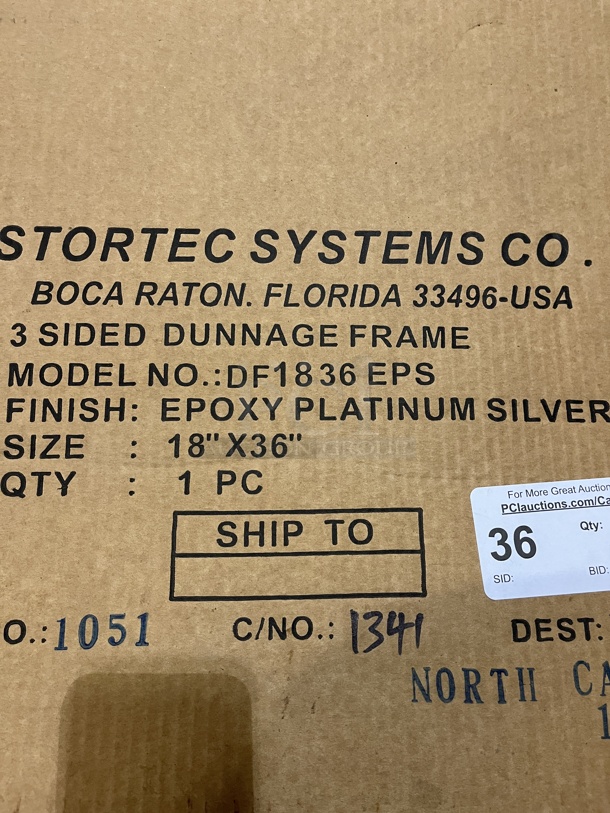 NEW IN BOX Stortec Systems 3 Sided Dunnage Rack Frame - Image 2 of 2