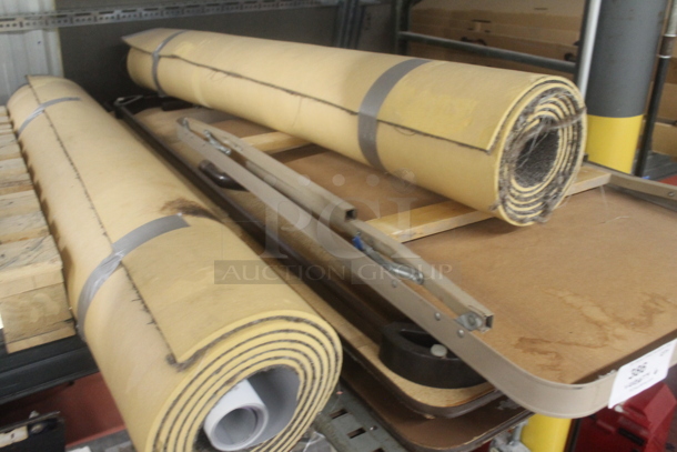 ALL ONE MONEY! Lot of 6 Items Including 3 Folding Tables and Rolls. - Image 2 of 3