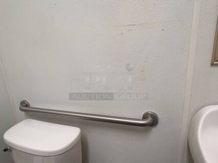 Handicap Handrails.
QTY 2 
Your Bid x 2
Buyer Removal
**LABOR FOR REMOVAL ADDITIONAL FEE, CONTACT MISSOURI DIVISION FOR LABOR QUOTE OR ADDITIONAL QUESTIONS. 