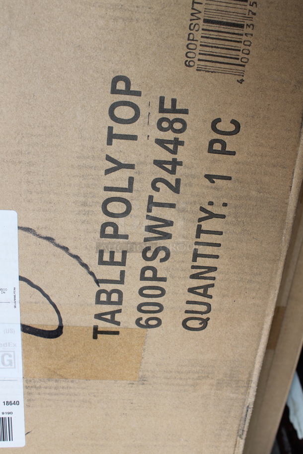 6 BRAND NEW IN BOX! Regency 600PSWT2448F White Poly Cutting Table Cutting Boards. 6 Times Your Bid. - Image 5 of 5