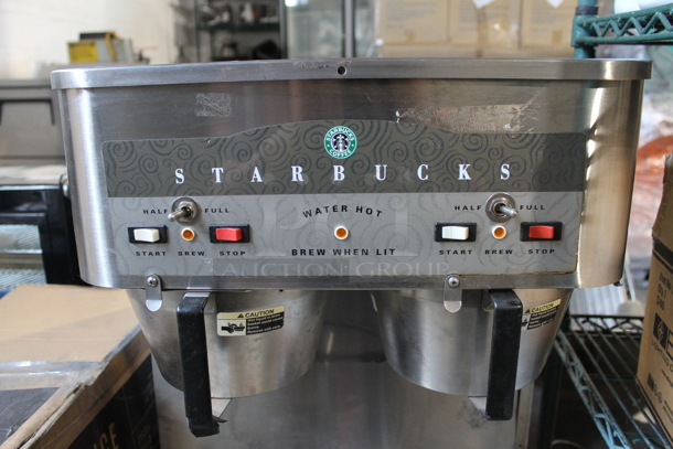 Grindmaster P-400 Stainless Steel Commercial Countertop Coffee Machine w/ Hot Water Dispenser and 2 Metal Brew Baskets. 240 Volts, 1 Phase. - Image 3 of 10