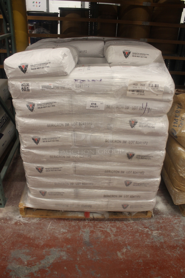 ALL ONE MONEY! PALLET LOT of Sericron Talc Bags. BUYER MUST REMOVE. - Image 1 of 5