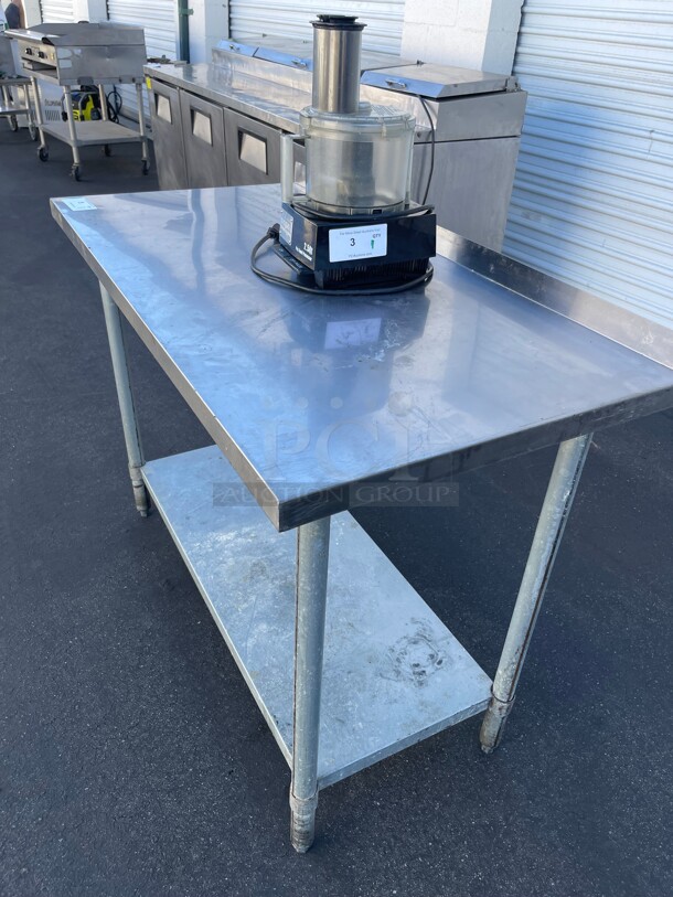 Clean! Commercial 48 inch Stainless Steel Prep Table NSF Great for any Restaurant Preparations Area - Image 4 of 7