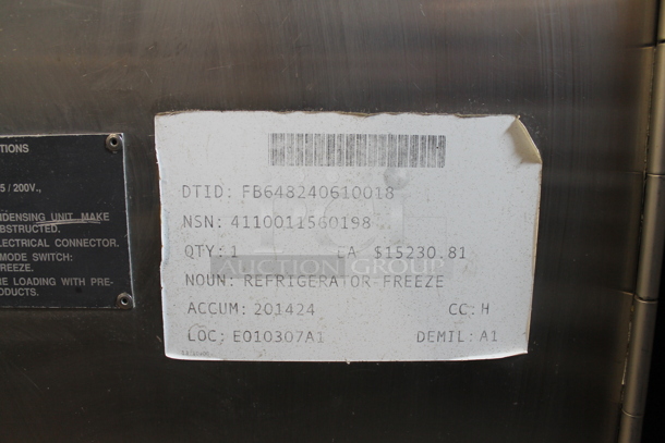 MGR EGR-7-434 Stainless Steel Mini Cooler and Freezer. 115 Volts, 1 Phase. Cannot Test Due To Missing Power Cord - Image 2 of 11
