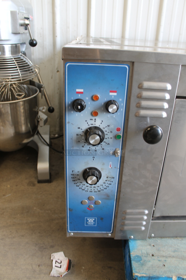 Bakers Pride ER-12-5736 Stainless Steel Commercial Electric Powered Single Deck Pizza Oven w/ Thermostatic Controls. 208 Volts, 3 Phase.  - Image 3 of 8