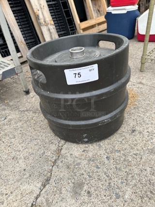 One 7.75 Gallon Keg.
