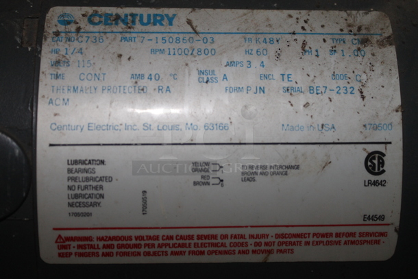 Dayton Metal Floor Style Fan. 115 Volts, 1 Phase. - Image 5 of 5