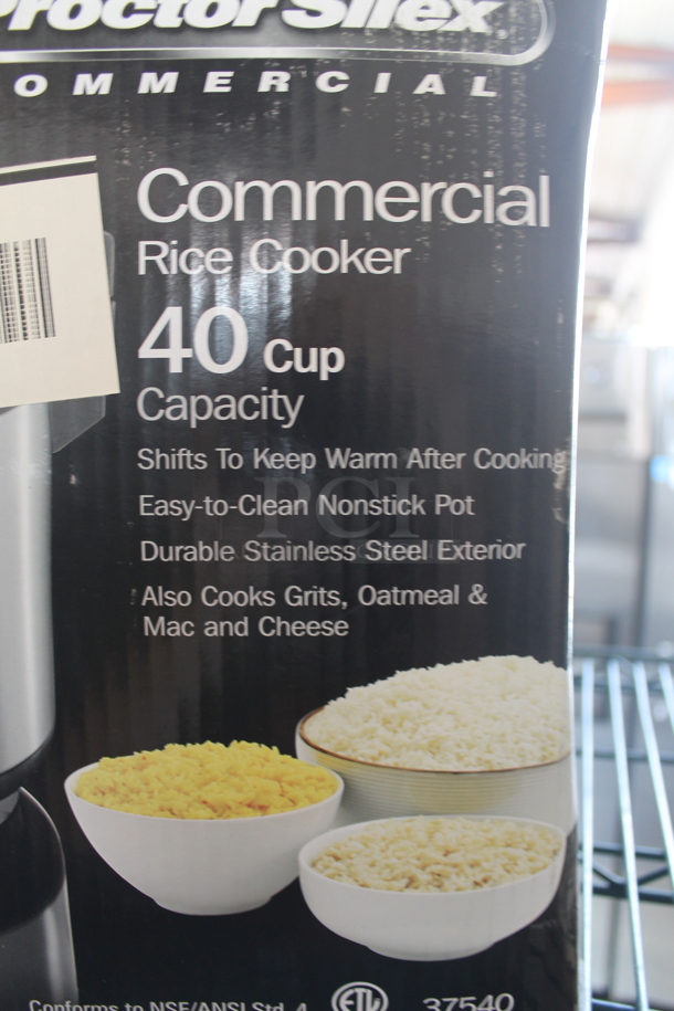 BRAND NEW IN BOX! Proctor Silex Stainless Steel Rice Cooker. - Image 3 of 4