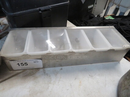 One Stainless Steel Dome Bar Center. 