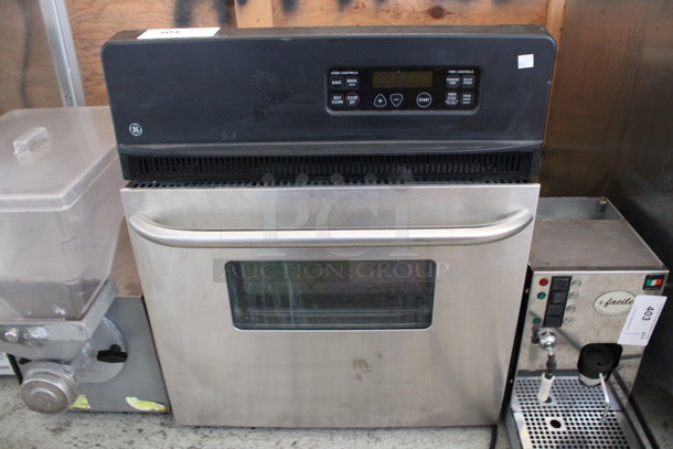 General Electric Model J RP20S K1SS Chrome Finish Electric Powered Convection Oven. 120/208/240 Volts. 24x28x29