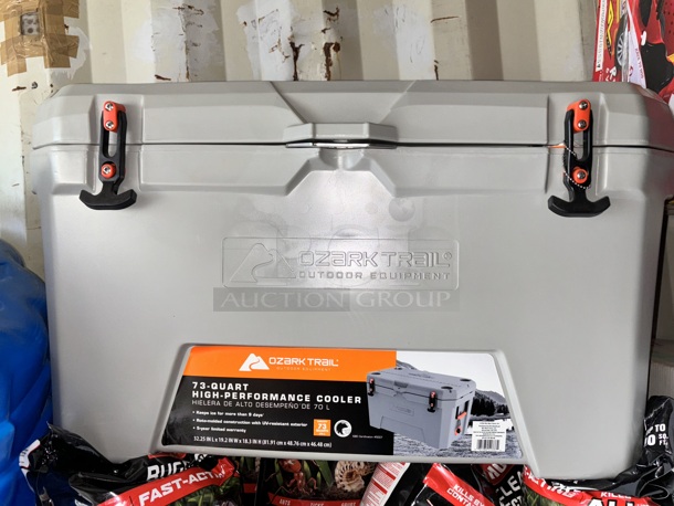 Ozark Trail 73 Quart High Performance Hard Sided Cooler with Microban®. Keeps Ice Up To 9 DAYS - Image 1 of 2