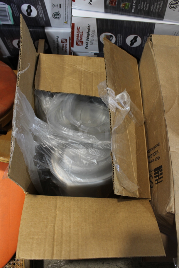 ALL ONE MONEY! Lot of 5 Boxes of Various Plastic Container Pieces Including Black Trays  - Image 5 of 5