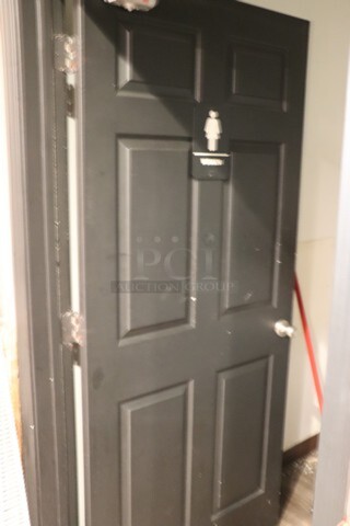 Womans Bathroom Door interior 35.75"x 79.5"