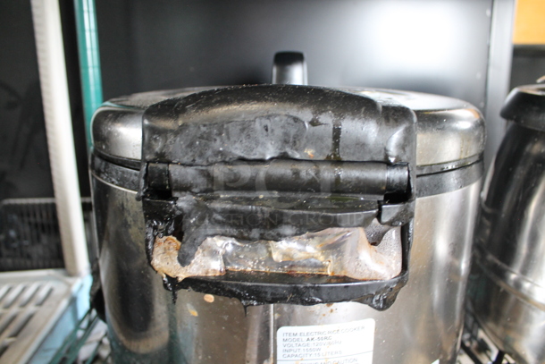 Amko AK-50RC Stainless Steel Countertop Rice Cooker. 120 Volts, 1 Phase.  - Image 5 of 6