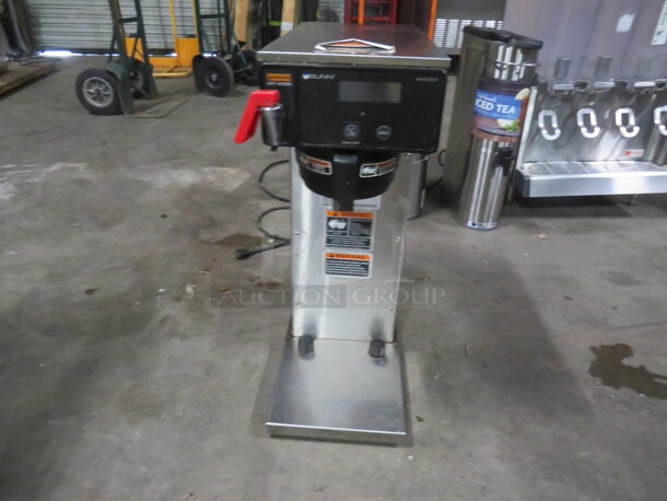 One Bunn Coffee Brewer With Filter Basket. Model# AXIOM-DV-APS. 120 Volt. 8X20X24 - Image 1 of 1